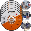 Oceľový kovový rezací kotúč plochý T41 Silné kotúče 125x1,2mm 22,2mm 5ks