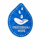 Šetrite vodu - nálepka 10x12