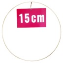 ZLATÝ prsteň/ráfik na lapače snov a makramé 15 cm
