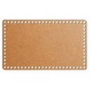 šedý základný košík dno 22x37cm HDF obdĺžnik