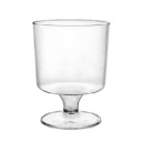 Plastové poháre na víno so stopkou, 200 ml, 10 ks