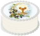 Oblátka na torte 20 cm Prvé sväté prijímanie IHS