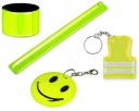 REFLECTIVE BAND Keychain Smiley vesta - set