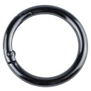 OTVÁRACÍ KRUH SHAKEL KARABÍNA KRUHÁ 30MM - ČIERNA
