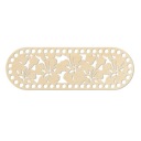 BSZ535 Podstavec košíka - ovál 10x30cm - kvety