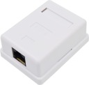 ZÁSUVKA SIEŤOVÁ ZÁSUVKA POVRCHOVÁ MONTÁŽ 1xRJ45 CAT 6