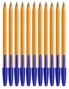 KANCELÁRSKE PERO BIC ORANŽOVÉ ORIGINÁL MODRÉ x10