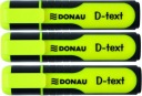 DONAU D-TEXT ZVÝRAZŇOVAČ ŽLTÝ x 3 kusy