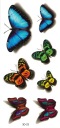 Umývateľné tetovanie pre deti BUTTERFLIES 3D23