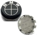 1x KRYT BMW ČIERNA ČIERNA KRYTKA 56mm HLINÍK