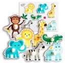 Drevené puzzle zoo SMILY PLAY Montessori