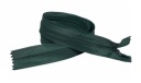 Pevný skrytý zips b zelený 22 cm
