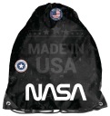 Školská taška na topánky NASA, čierna