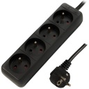 PREdlžovací kábel NAPÁJACÍ PÁS HRUBÝ KÁBEL UZEMNENIE 4 ZÁSUVKY 1,5m 3x1,5mm
