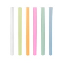 PLASTOVÉ SLAMKY BUBBLE TEA 12mm NEON (200)REDPLAST