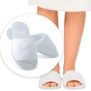 Hotelové papuče SPA FROTTE, JEDNORAZOVÉ, OTVORENÉ, 29 cm, BIELE - 1 PÁR