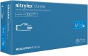 NITRYLEX CLASSIC MODRÉ NITRILOVÉ RUKAVICE 100 KS M