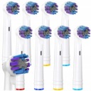 8x PRESNÉ NÁHRADNÉ HLAVY PRE ELEKTRICKÉ ZUBNÉ KEFKY ORAL-B, BIELA