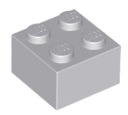 LEGO BEAM 2X2 SVETLO SIVÁ Č. 3003 ZA 10 KS