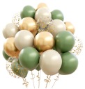 Boho Balloons Gold Chrome Confetti 20 pcs Large
