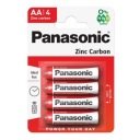 4x AA R6 zinkovo-uhlíková batéria PANASONIC sticks