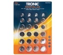 BATERIE LÍTIOVÁ GOMBÍKOVÁ KOVOVÁ TRONIC 24 KS