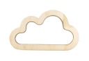 Krúžok na lapač snov Macrame cloud / 12x7 cm