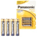 Alkalické batérie Panasonic 4x Alkaline LR03/AAA