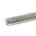 Štetec, tesnenie nárazníka, na šatník, lepený 4,8x4 mm - sivý, 10 metrov