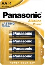Alkalické batérie PANASONIC AA LR6 4 kusy