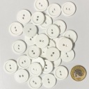 Veľké biele gombíky 20mm 10 ks