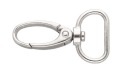 Ozdobná kovová karabínka 20 mm Strieborný krab