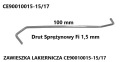 Prívesky farby S CE90010015-15/17 50 ks.