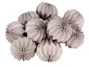 PAPIEROVÉ GULE NA VIANOČNÝ STROMČEK ORIGAMI 10LED GREY