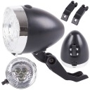 Lampa na bicykel city bike retro black lamp - CE