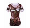 Tričko s potlačou Steampunk Lady, veľkosť L