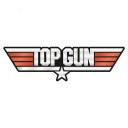 Nálepka TOP GUN na motorkársku prilbu