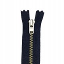 YKK kovový zips 16 cm na tmavomodré nohavice