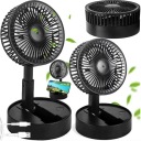 STOLNÝ VENTILÁTOR VENTILÁTOR SKLADACÍ USB PRENOSNÁ DOMÁCA BATÉRIA 3577