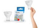 GU10 červená LED žiarovka 230V LL3777 LumiLight