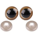 Bezpečný DIY EYES hnedý MASKOT 20 mm