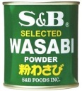 Wasabi chrenový prášok S&B 30g plechovka