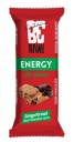 BeRAW Energy Gingerbread energetická tyčinka, perník, jednoduché zloženie, 40g