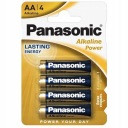 BATÉRIE PANASONIC AA (R6) ALKAICKÉ BATÉRIE - 4 ks