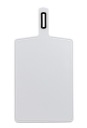 Doska na krájanie Plastic Kitchen Universal Vegan Medium White
