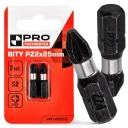 Nárazový bit PZ2 Nárazový bit 25mm | Nárazový bit pre skrutkovač 2 ks.