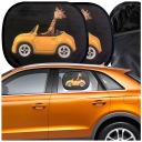 2X SLNEČNÁ CLONA DO AUTO PRE DETI OKIENKO DO AUTO UV ŽIRAFA