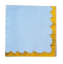 Papierové obrúsky BLUE GOLD narodeninové 10 ks párty 33X33 cm svadobné