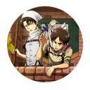 Shingeki no Kyojin Levi a Eren pin 58 mm