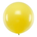VEĽKÝ BALÓN VEĽKÁ GUĽA žltá pastelová XXL 100 cm na narodeninovú svadbu